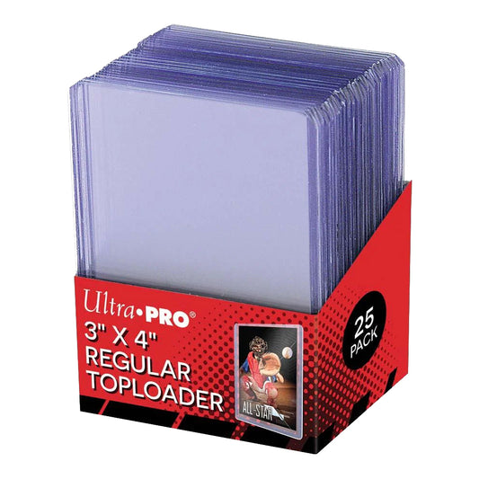 Ultra Pro Regular 3"x4" Toploader 25 Pack