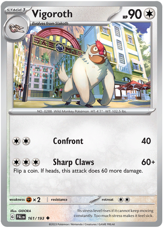 161. Vigoroth - Uncommon - Paldea Evolved