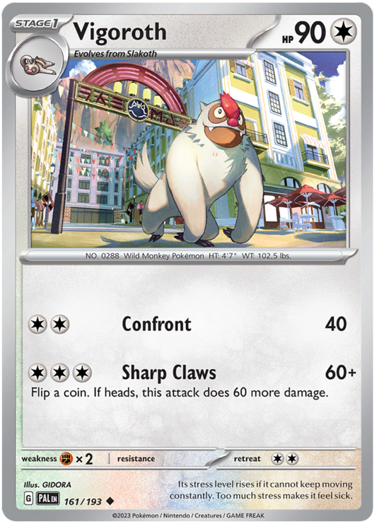 161. Vigoroth - Uncommon - Paldea Evolved