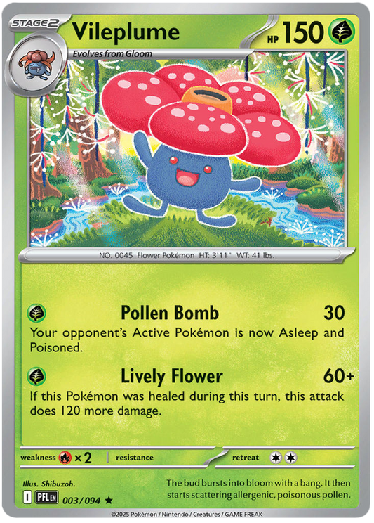 003.Vileplume.PFL.Rare Holo