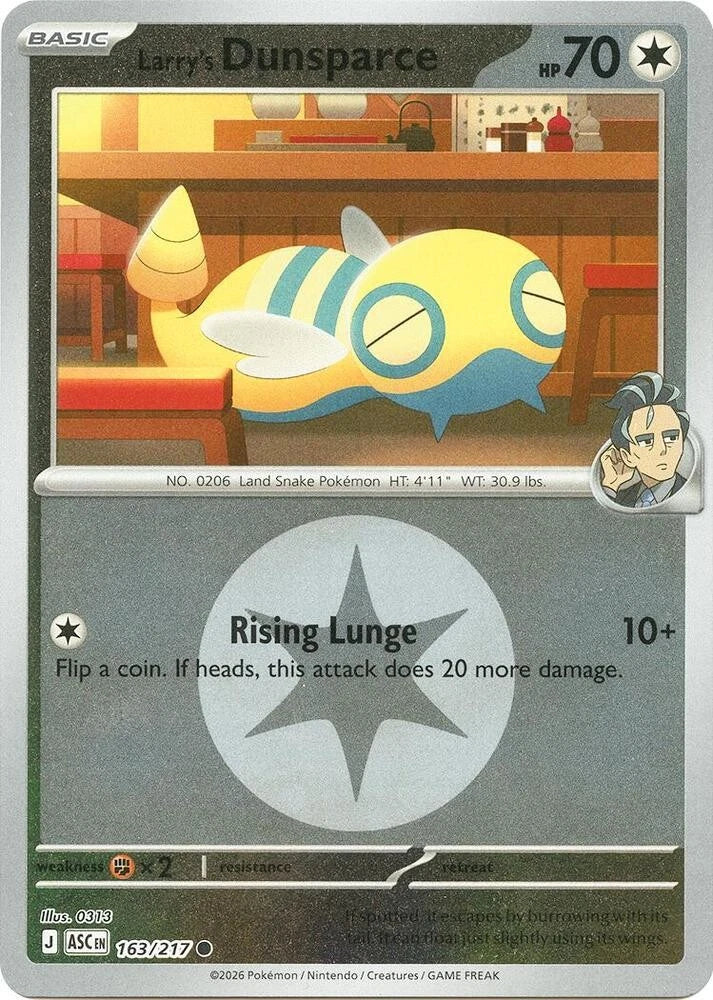 163.Larry's.Dunsparce.ASC.Common.Reverse.Holo